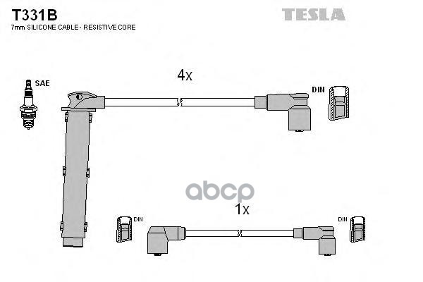 

Комплект Проводов Зажигания TESLA T331B