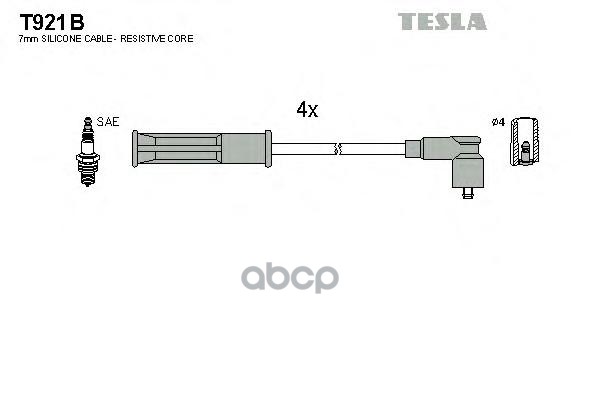 Комплект Проводов Зажигания TESLA T921B 600001941452