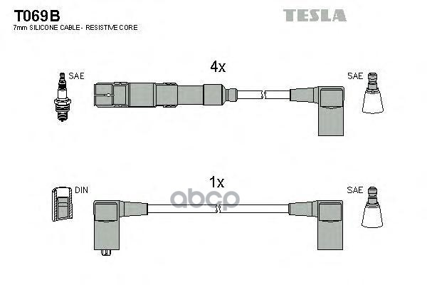 

Комплект Проводов Зажигания TESLA T069B