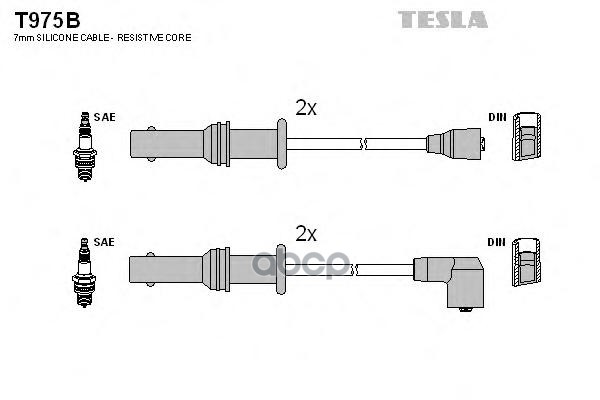 

Комплект Проводов Зажигания TESLA T975B