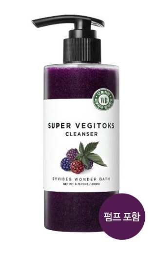 Очищение для упругости кожи Chosungah By wonder bath super vegitoks cleanser-purple 200мл