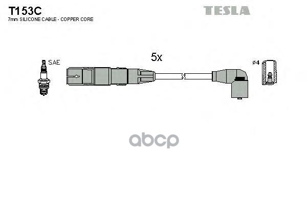 

Комплект Проводов Зажигания TESLA T153C