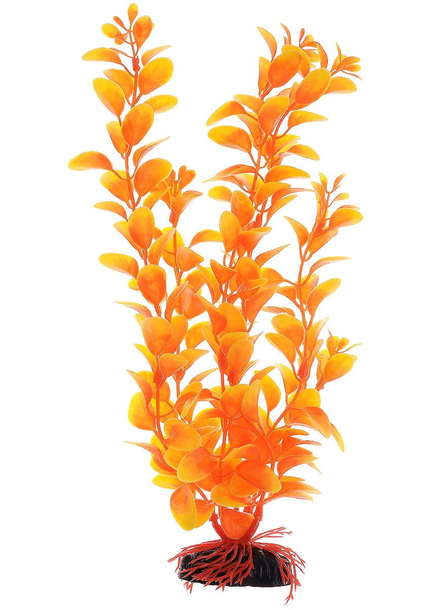 фото Искусственное растение для аквариума barbus людвигия оранжевая plant 011 30 см, пластик