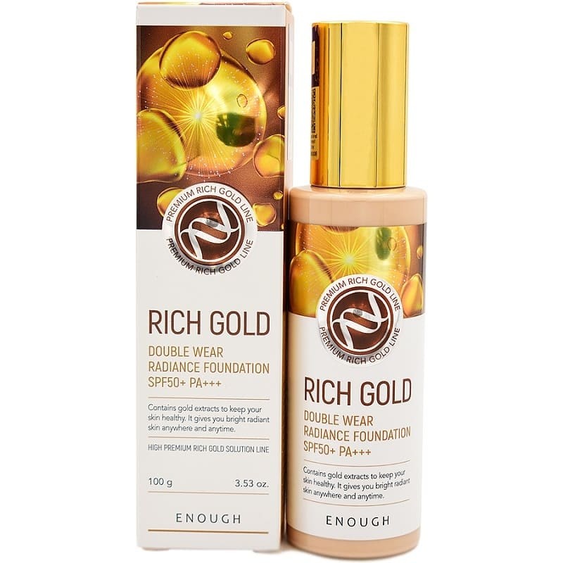 Тональный крем Enough Premium Rich Gold Double Wear Radiance Foundation #23 100 мл тональная основа для сухой чувствительной кожи proposal foundation pvf1014 14 14 1 шт