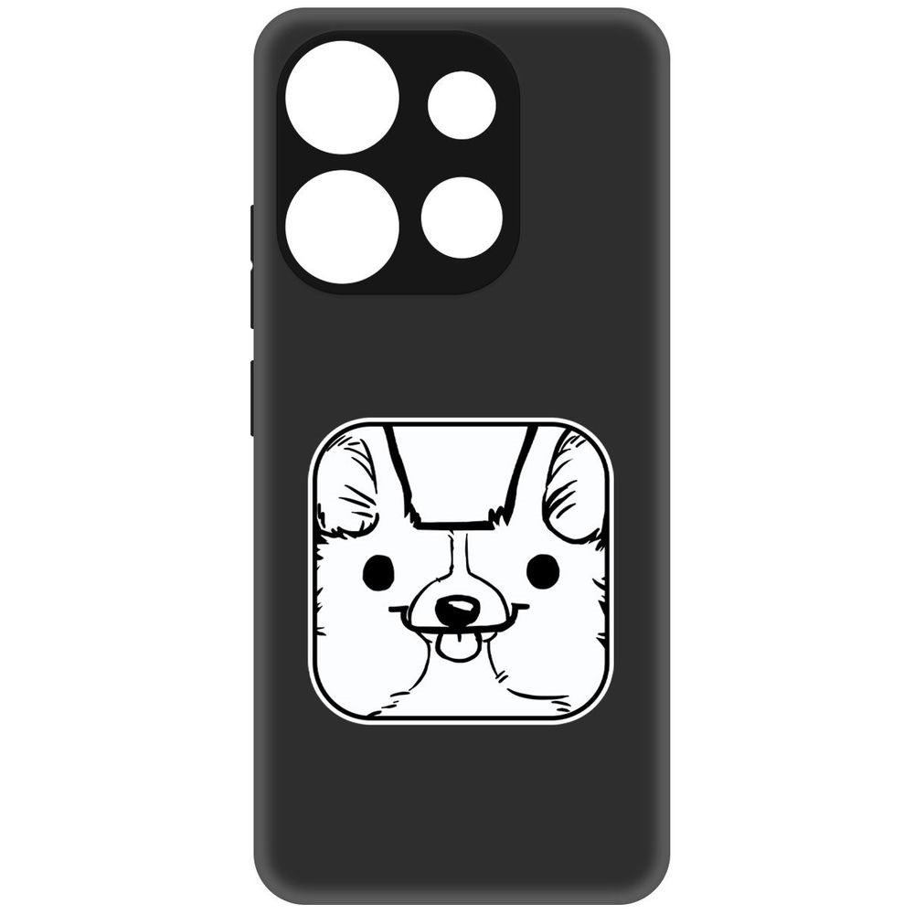 

Чехол-накладка Софт Собачка в кубе для Infinix Smart 7