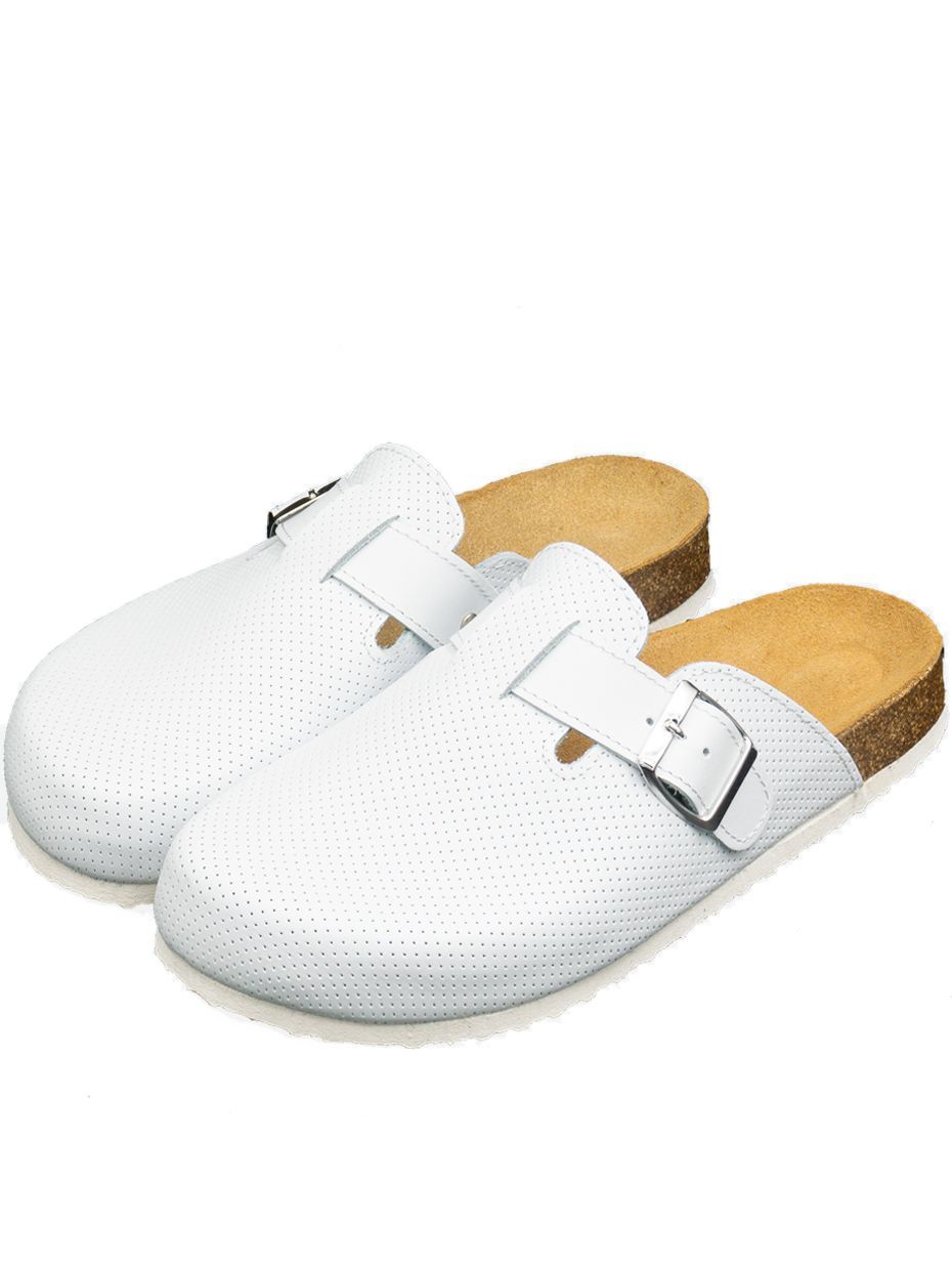 Сабо женские Milka shoes&more 5 белые 37 RU
