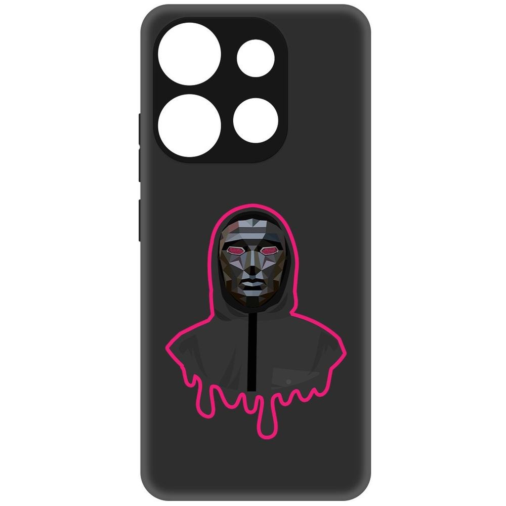 

Чехол-накладка Софт Игра в кальмара-Ведущий для Infinix Smart 7, Черный