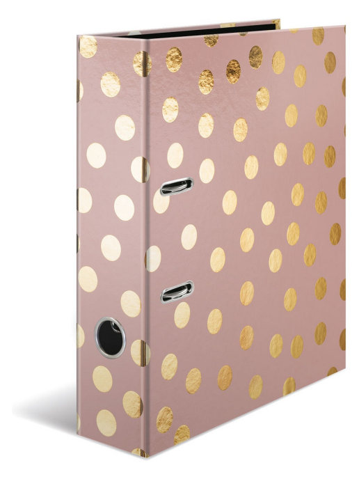 

Папка-регистратор для документов с арочным механизмом A4 HERMA, Золотой гребешок