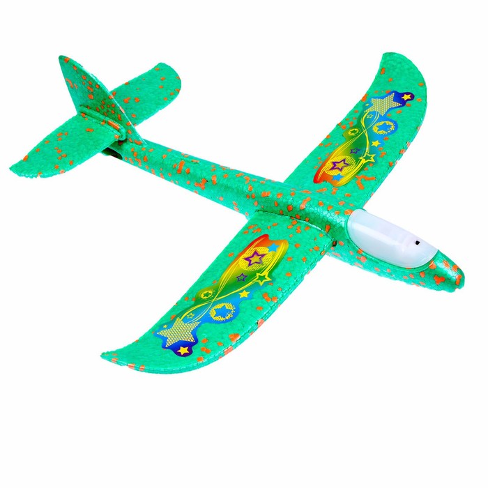 Самолет «Супербыстрый», диодный, цвета МИКС