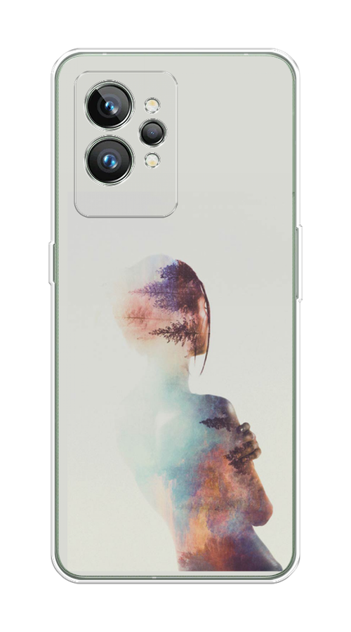 

Чехол на Realme GT 2 Pro "Девушка-лес", Розовый;голубой;серый, 258650-1