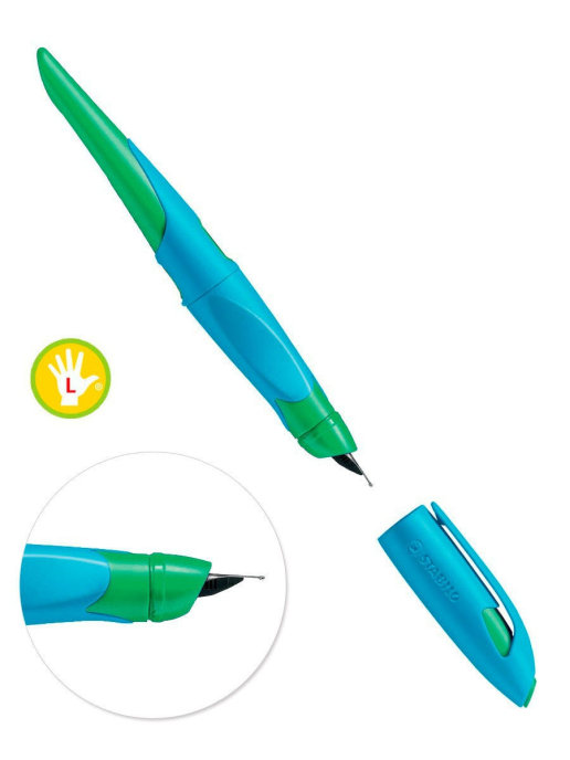 

Перьевая ручка для левшей 055мм STABILO Easybirdy синяя, Easybirdy