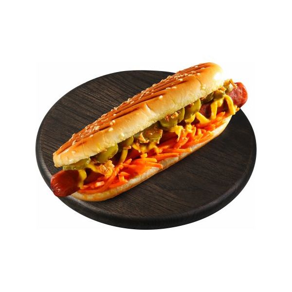 

Хот-дог с куриной сосиской и микс-начинкой 180 г