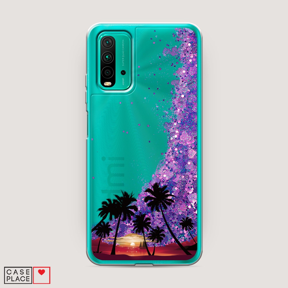 

Чехол Awog на Xiaomi Redmi 9T "Закат и пальмы", Разноцветный, 39892-1