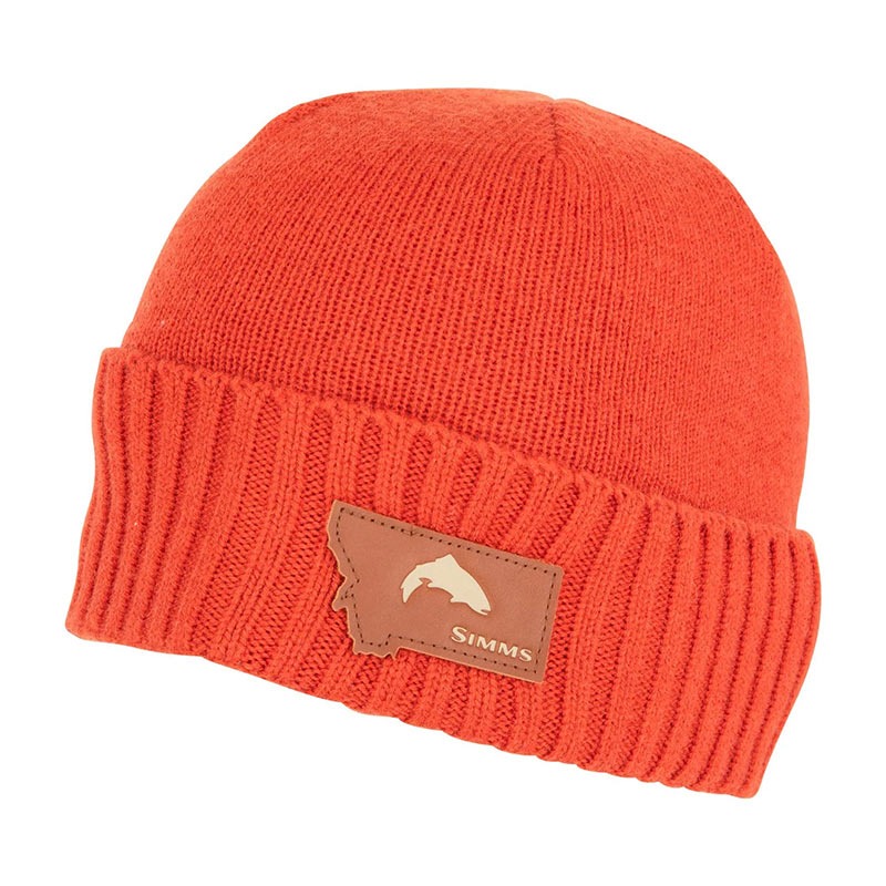 

Шапка бини мужская Simms Big Sky Wool Beanie orange, Оранжевый, Big Sky Wool Beanie