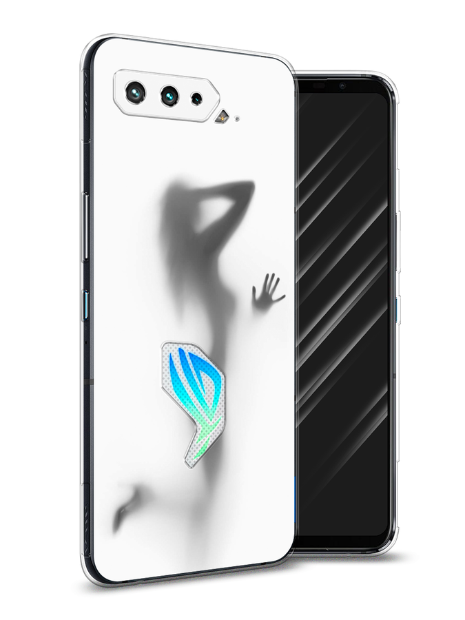 

Чехол Awog на Asus ROG Phone 5S "Стекло в душе", Белый;серый;черный, 44550-7