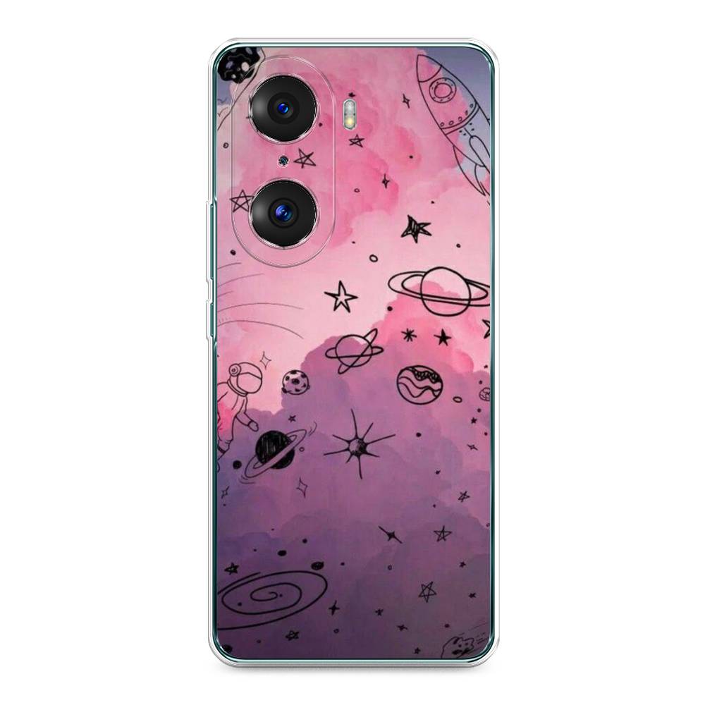 

Чехол Awog на Honor 60 Pro "Радуга планет 3", Разноцветный, 6106750-4