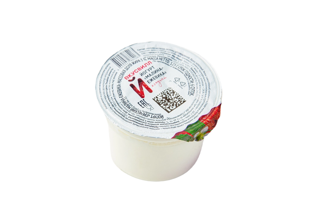 

Йогурт ВкусВилл Греческий Малина-Ежевика 3% 125 г
