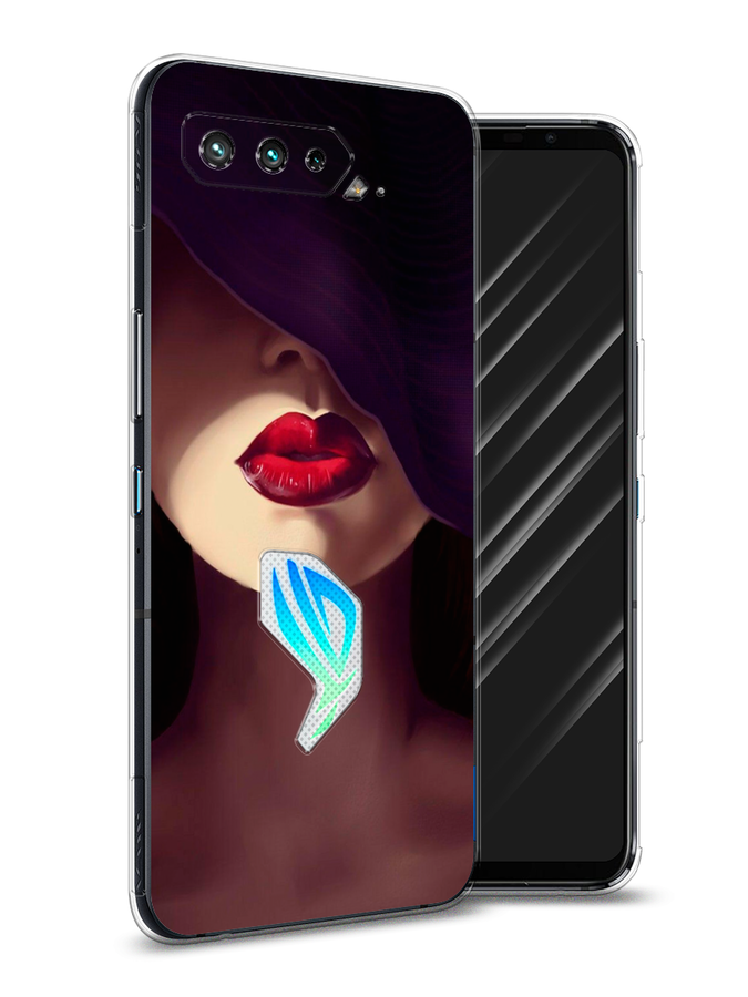 

Чехол Awog на Asus ROG Phone 5S "Красные губы", Черный;бежевый;красный, 44550-7