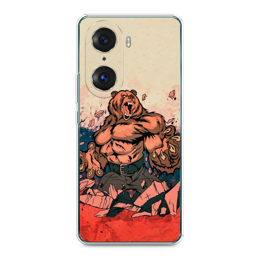 

Чехол Awog на Honor 60 Pro "Медведь с флагом РФ", Разноцветный, 6106750-2