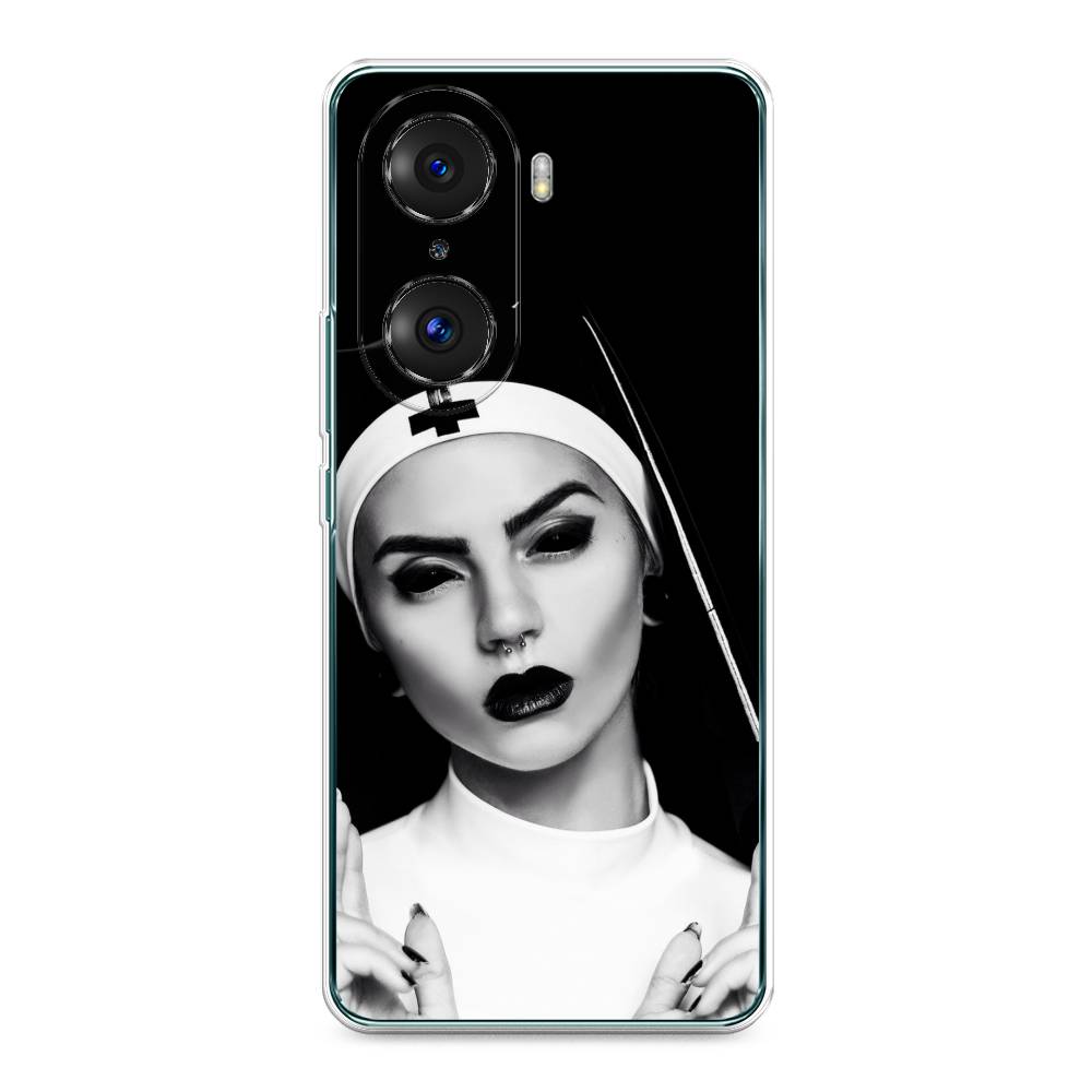 

Чехол Awog на Honor 60 Pro "Черная монашка", Разноцветный, 6106750-9