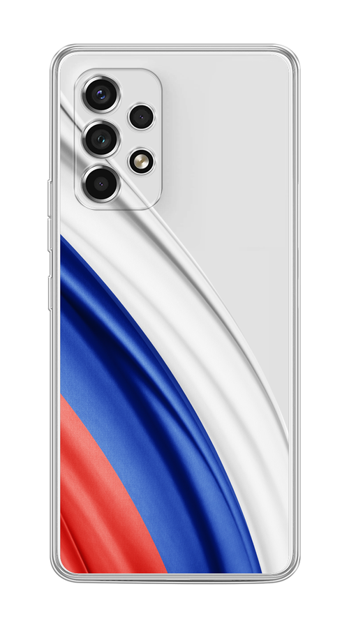 

Чехол на Samsung Galaxy A53 5G "Флаг России уголок", Белый;синий;красный;прозрачный, 2104550-1