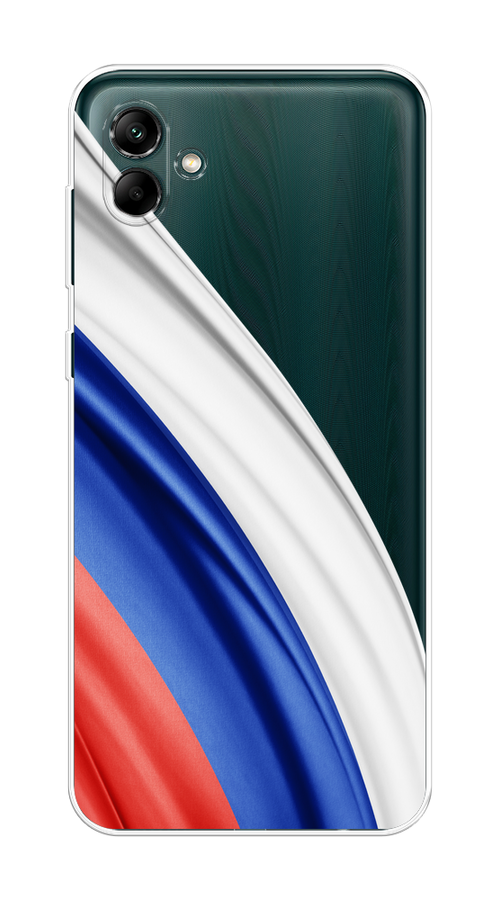 

Чехол на Samsung Galaxy A04 "Флаг России уголок", Белый;синий;красный;прозрачный, 2107050-1
