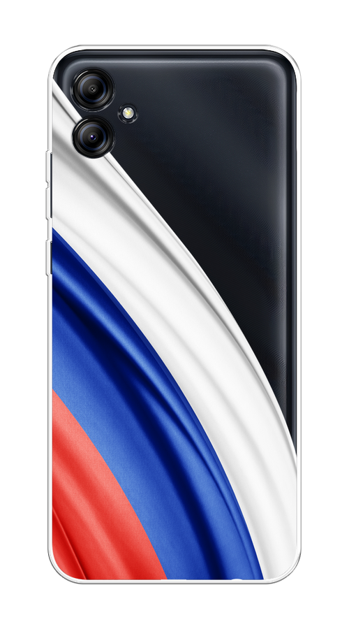 

Чехол на Samsung Galaxy A04e/A042 "Флаг России уголок", Белый;синий;красный;прозрачный, 2107650-1
