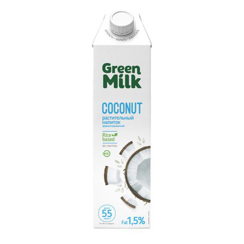 фото Напиток кокосовый green milk кокос 1 л