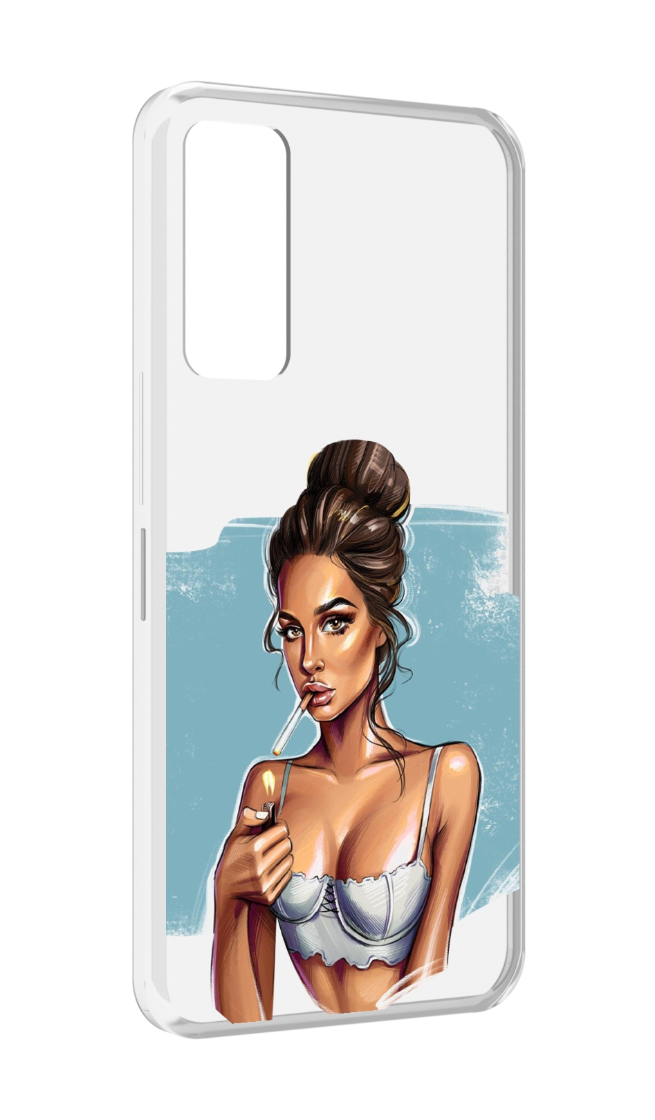 

Чехол MyPads девушка-с-зажигалкой для TCL 30 / TCL 30 5G / TCL 30+ plus, Прозрачный, Tocco