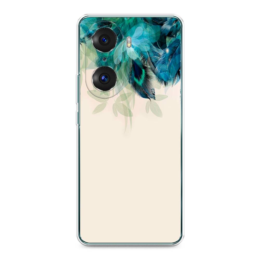 

Чехол Awog на Honor 60 Pro "Перья голубого цвета", Разноцветный, 6106750-2