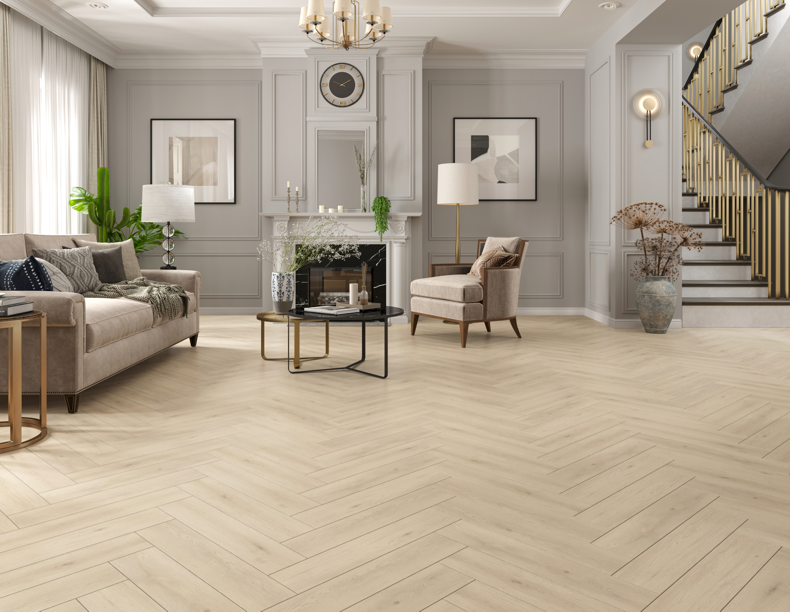 фото Плитка пвх norland lagom parquet spc 1033-8 elegant ёлка