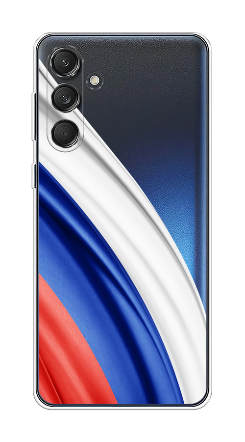 

Чехол на Samsung Galaxy M55 "Флаг России уголок", Белый;синий;красный;прозрачный, 2109650-1