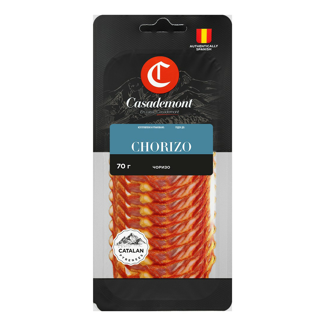 

Колбаса сыровяленая Casademont Chorizo нарезка 70 г