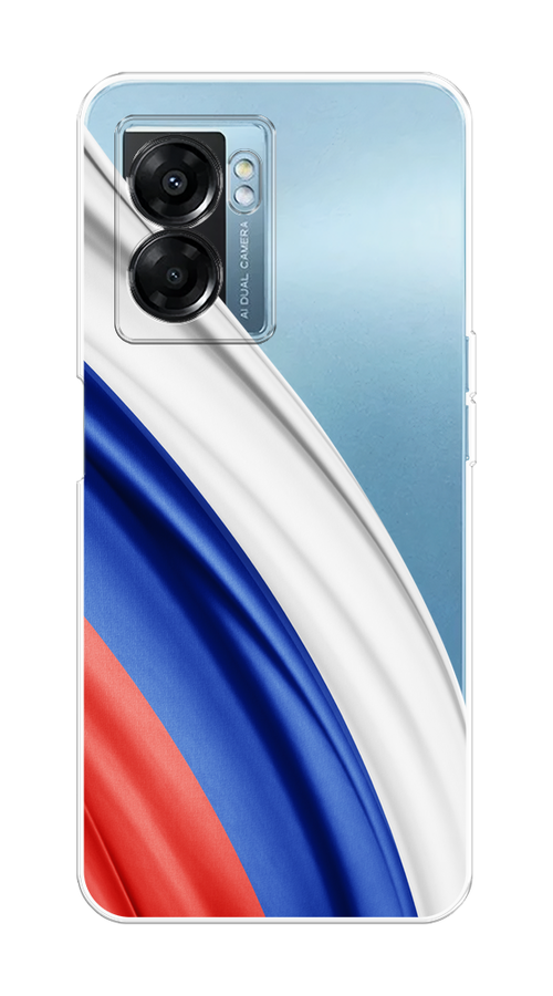 

Чехол на Oppo A57 5G/A56s/OnePlus Nord N300 5G "Флаг России уголок", Белый;синий;красный;прозрачный, 2510250-1