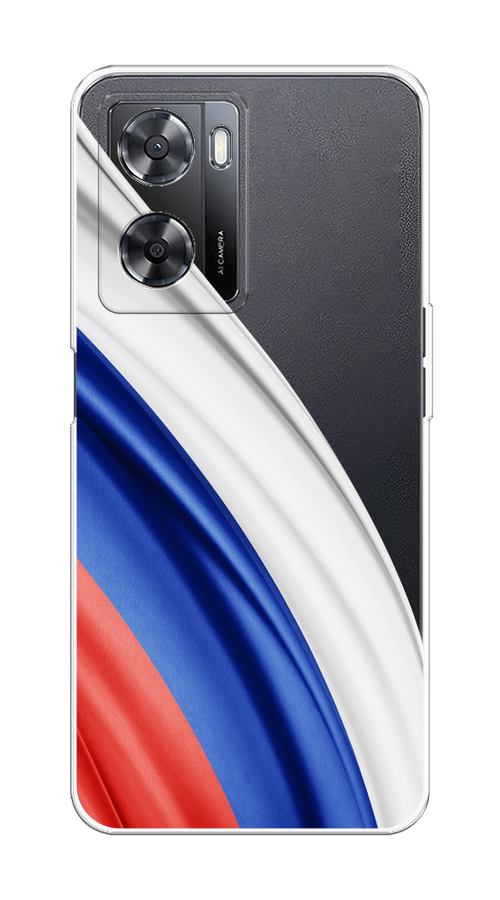 

Чехол на Oppo A57 4G/A77 4G/A77s 4G/A57s "Флаг России уголок", Белый;синий;красный;прозрачный, 2510350-1