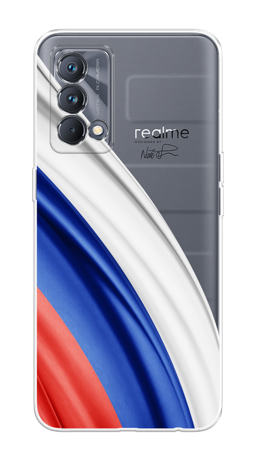 

Чехол на Realme GT Master Edition "Флаг России уголок", Белый;синий;красный;прозрачный, 2510450-1