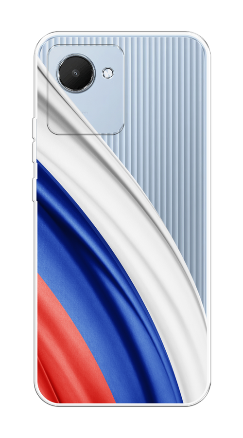 

Чехол на Realme C30 "Флаг России уголок", Белый;синий;красный;прозрачный, 2510550-1