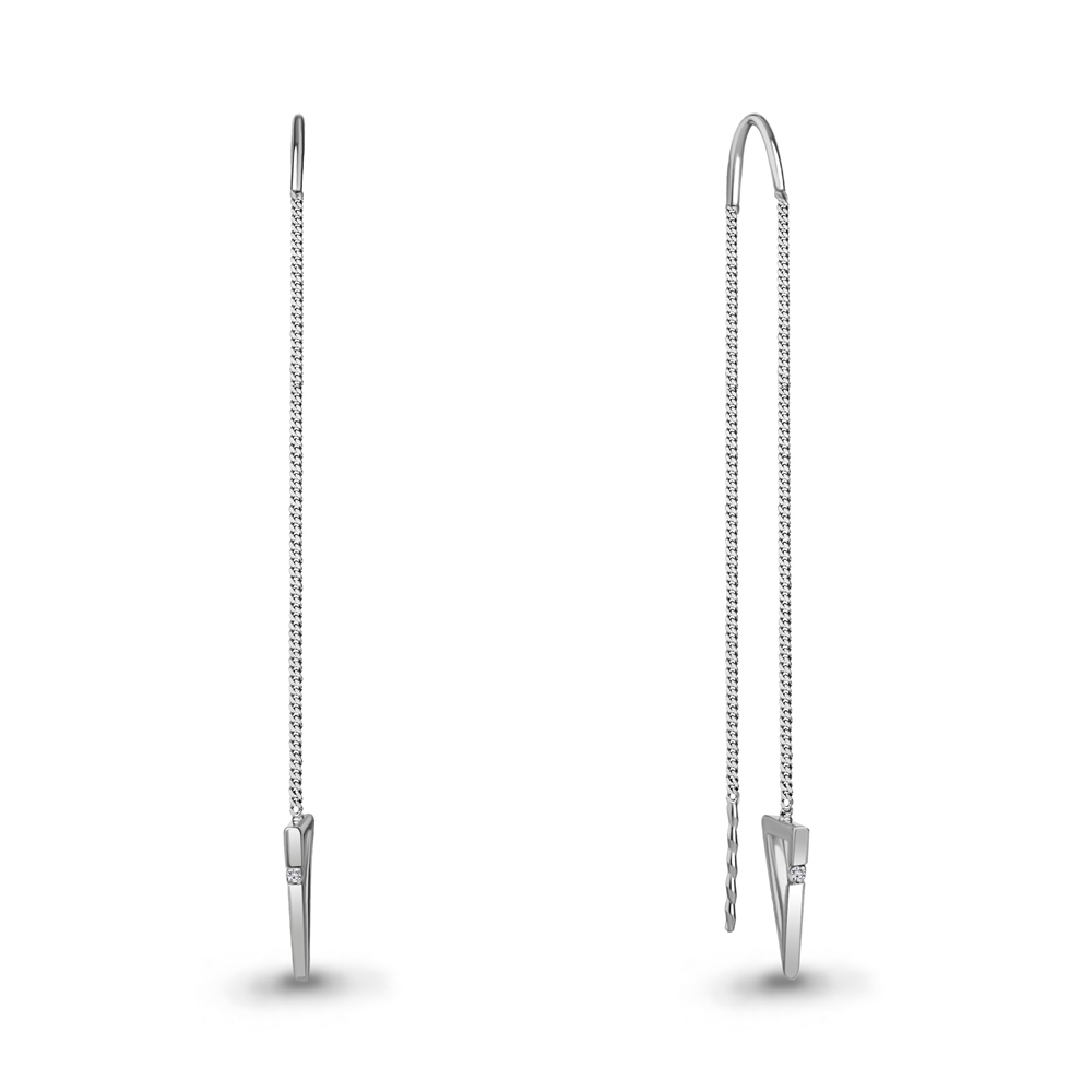 

Серьги из белого золота с бриллиантом Aquamarine Aquamarine 942824_585_бз, 942824_585_бз