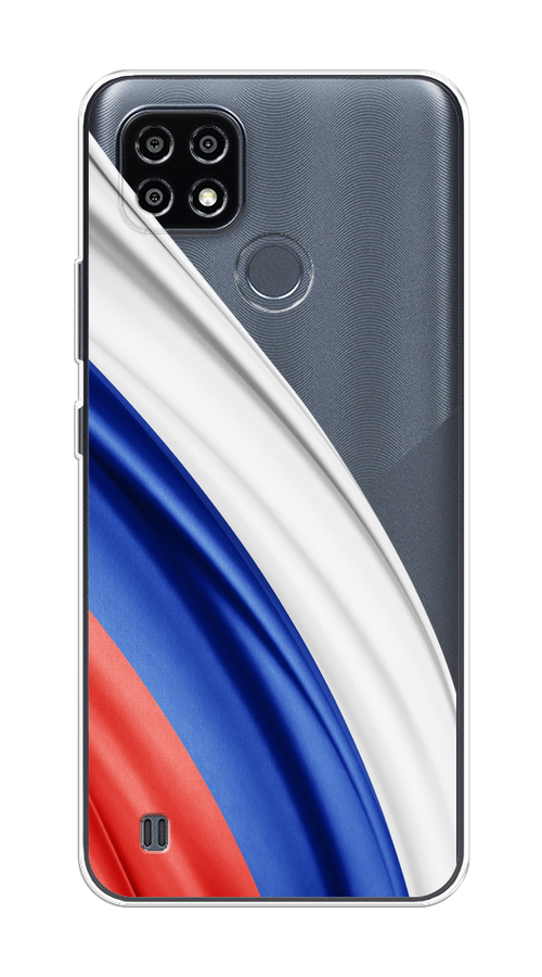 

Чехол на Oppo Realme C21Y/C25Y "Флаг России уголок", Белый;синий;красный;прозрачный, 2510950-1