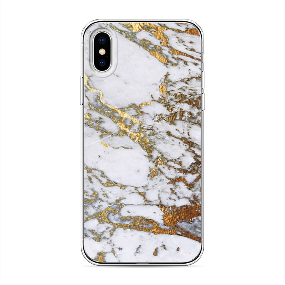 

Чехол Awog на Apple iPhone XS (10S) / Айфон XS (10S) "Белый мрамор", 11850-3