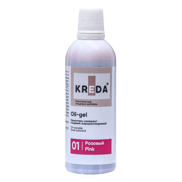 

Краситель пищевой Kreda Oil-gel жирорастворимый розовый, 80 мл