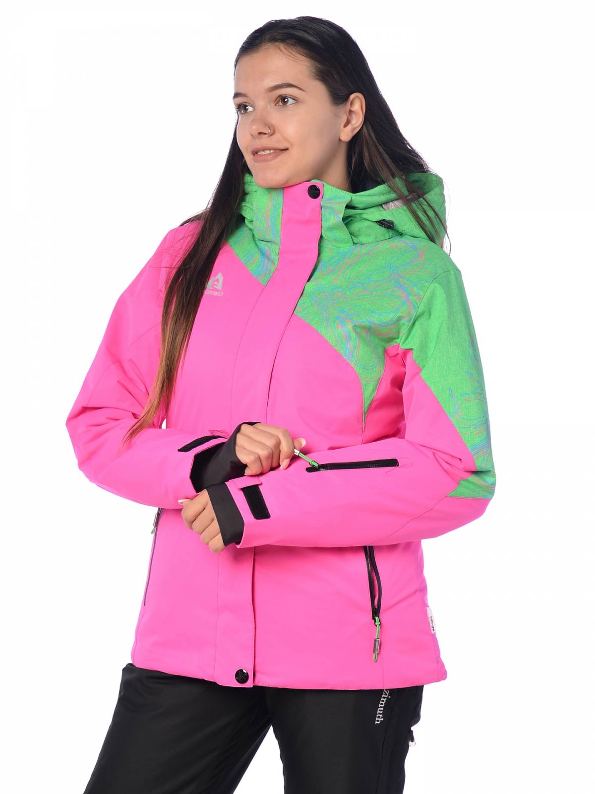 Горнолыжная куртка женская AZIMUTH 15503 размер 42, розовый