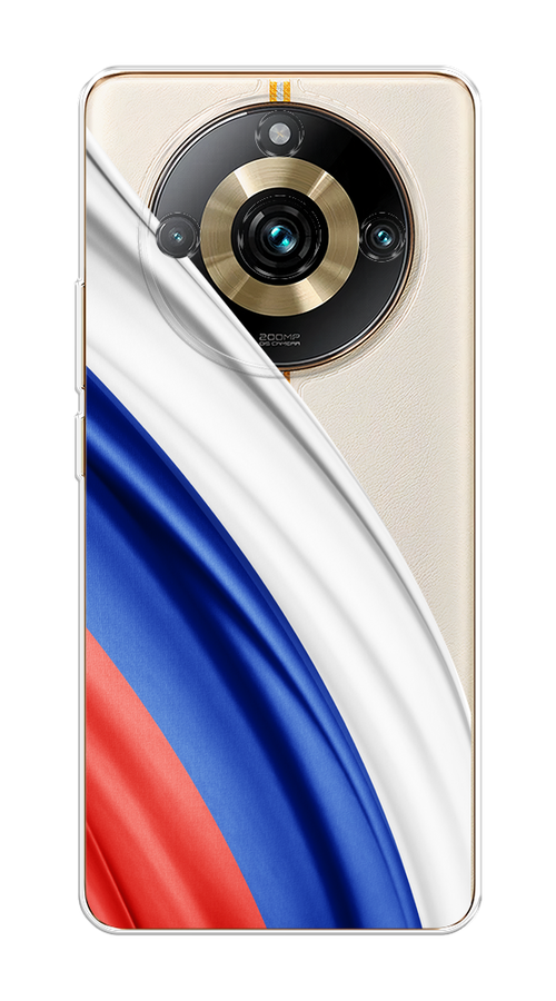 

Чехол на Realme 11 5G "Флаг России уголок", Белый;синий;красный;прозрачный, 2514150-1