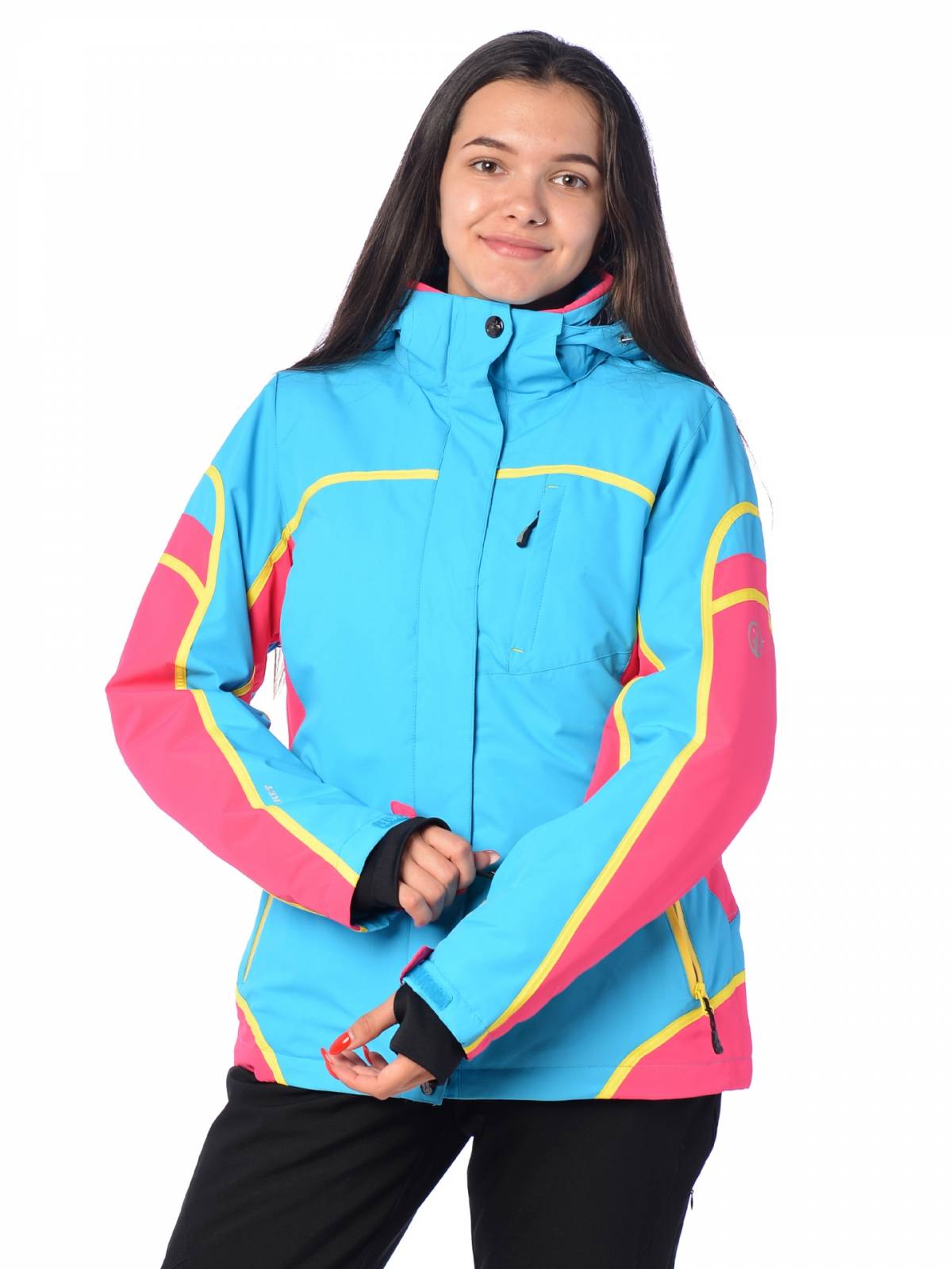 Горнолыжная куртка женская FUN ROCKET 15512 размер 42, голубой