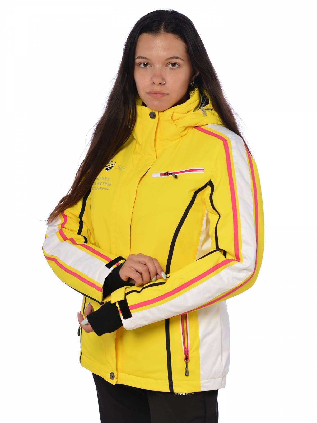 Горнолыжная куртка женская FUN ROCKET 15532 размер 42, желтый