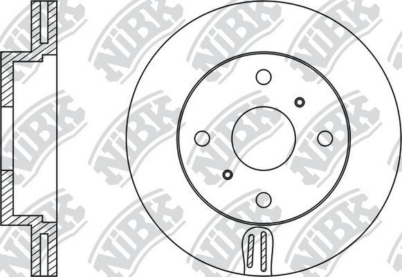 

Тормозный колодки NiBK передний для Toyota Corolla 1.3-1.8 1987-1997 rn1250