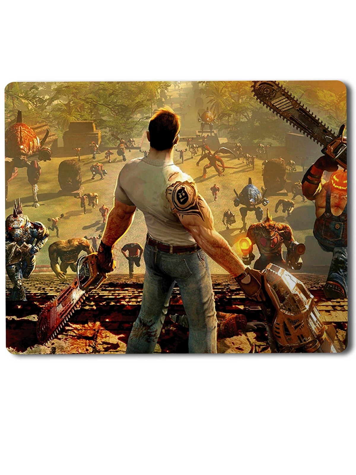 

Геймерский коврик Serious Sam -2, Serious Sam (сериос сэм, серьезный сэм, персонаж, демоны, монстры, охотник, трэш) -2
