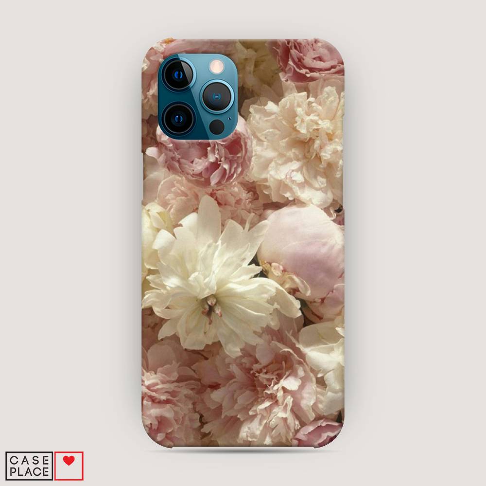 

Пластиковый чехол "Пионы светлые" на Apple iPhone 12 Pro Max, 12720-6