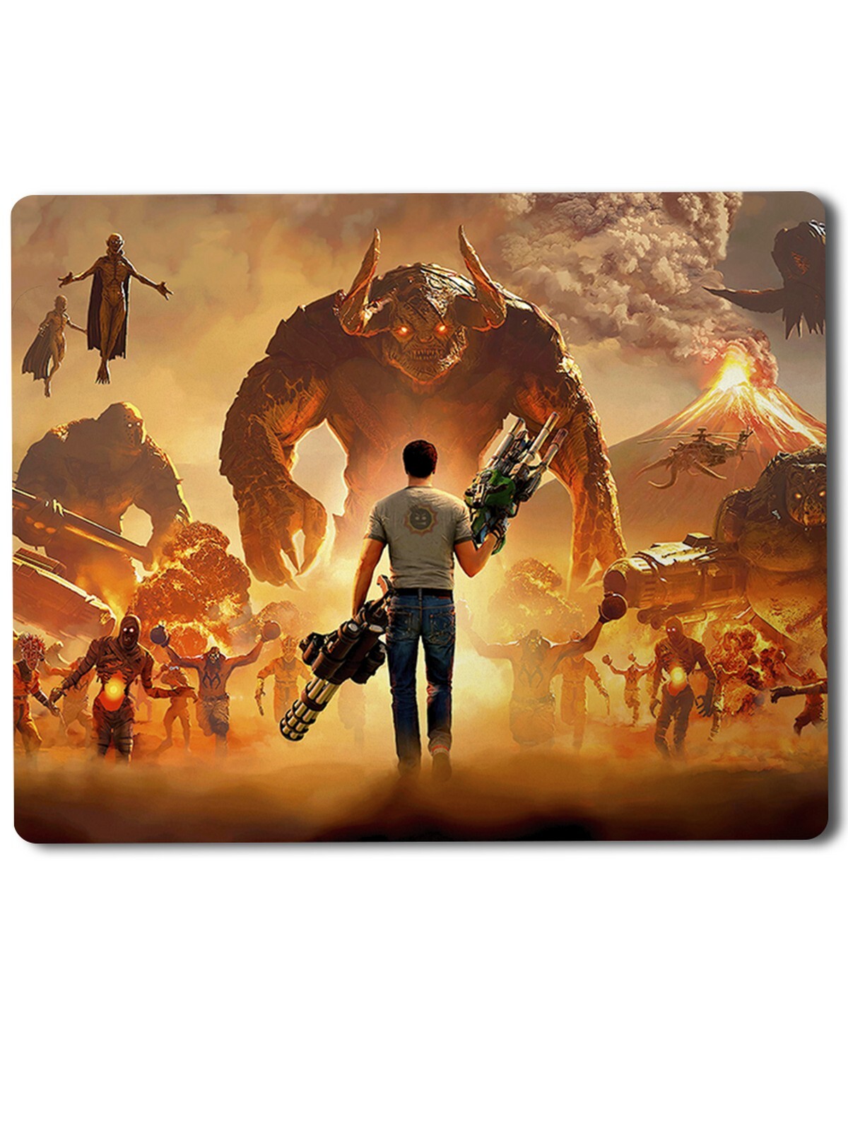 

Геймерский коврик Serious Sam -8, Serious Sam (сериос сэм, серьезный сэм, персонаж, демоны, монстры, охотник, трэш) -8