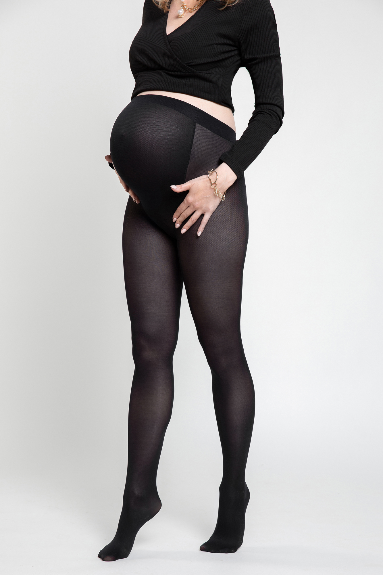 Колготки для беременных женские Mama's fantasy Лола черные 3